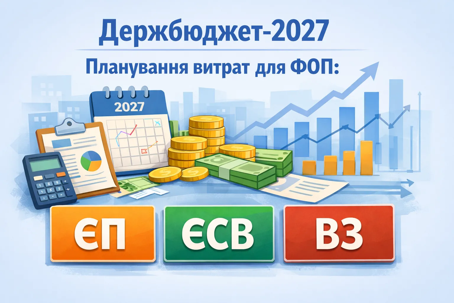 Держбюджет- 2027: плануємо витрати у ФОП на ЄП, ЄСВ та ВЗ
