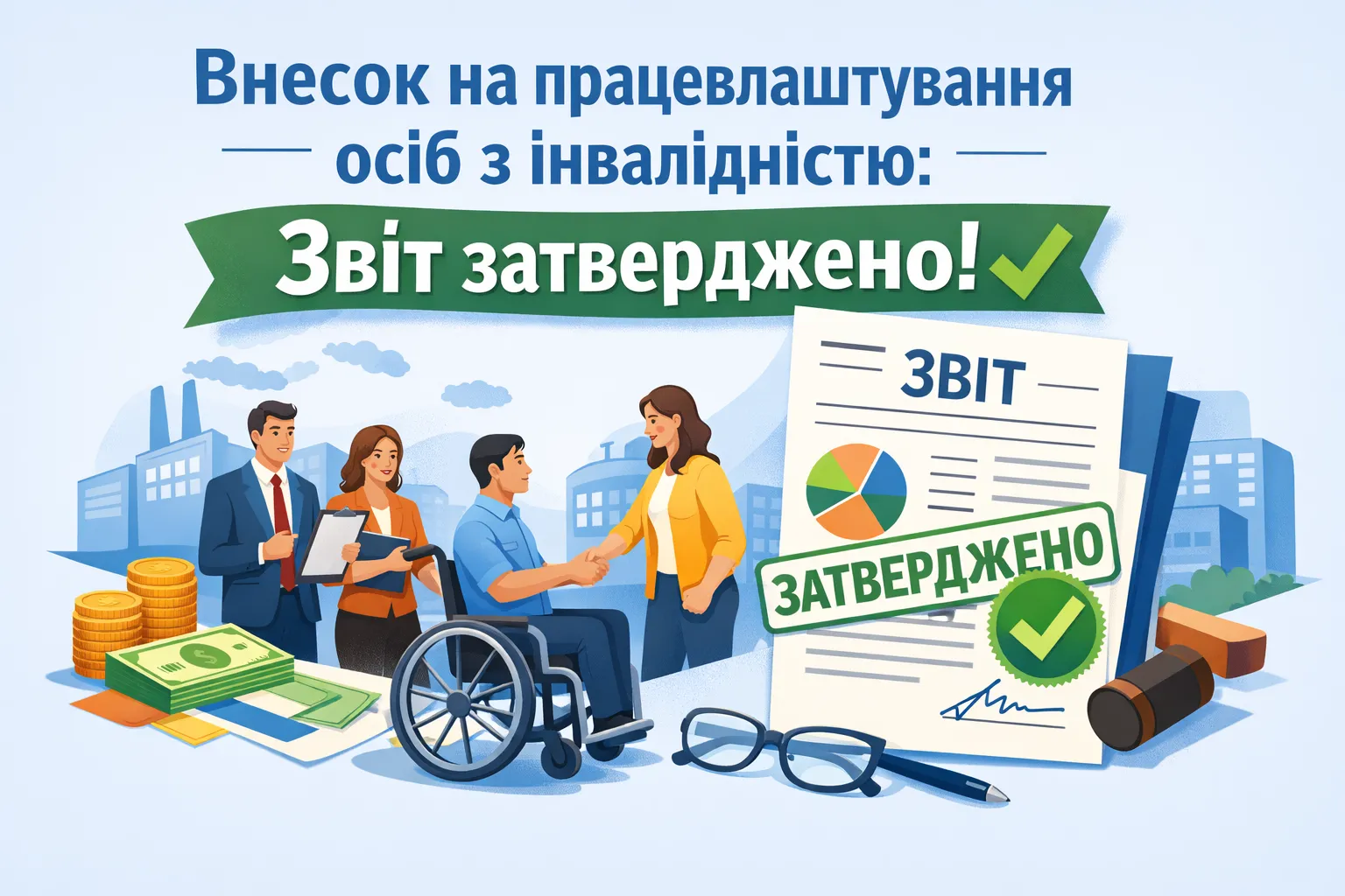 Внесок на працевлаштування осіб з інвалідністю: Звіт затверджено!