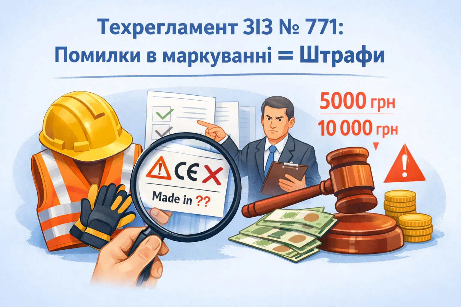 Техрегламент ЗІЗ № 771: які помилки маркування коштуватимуть штрафів?