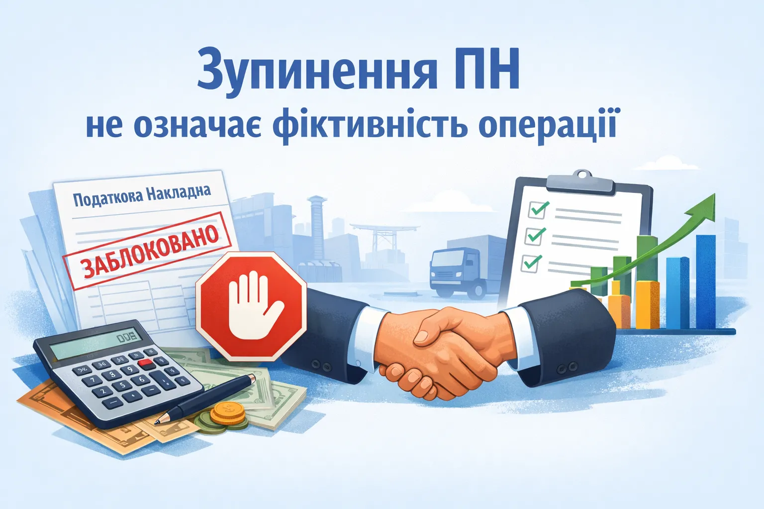 Зупинення ПН не означає фіктивність операції Зупинення ПН не означає фіктивність операції