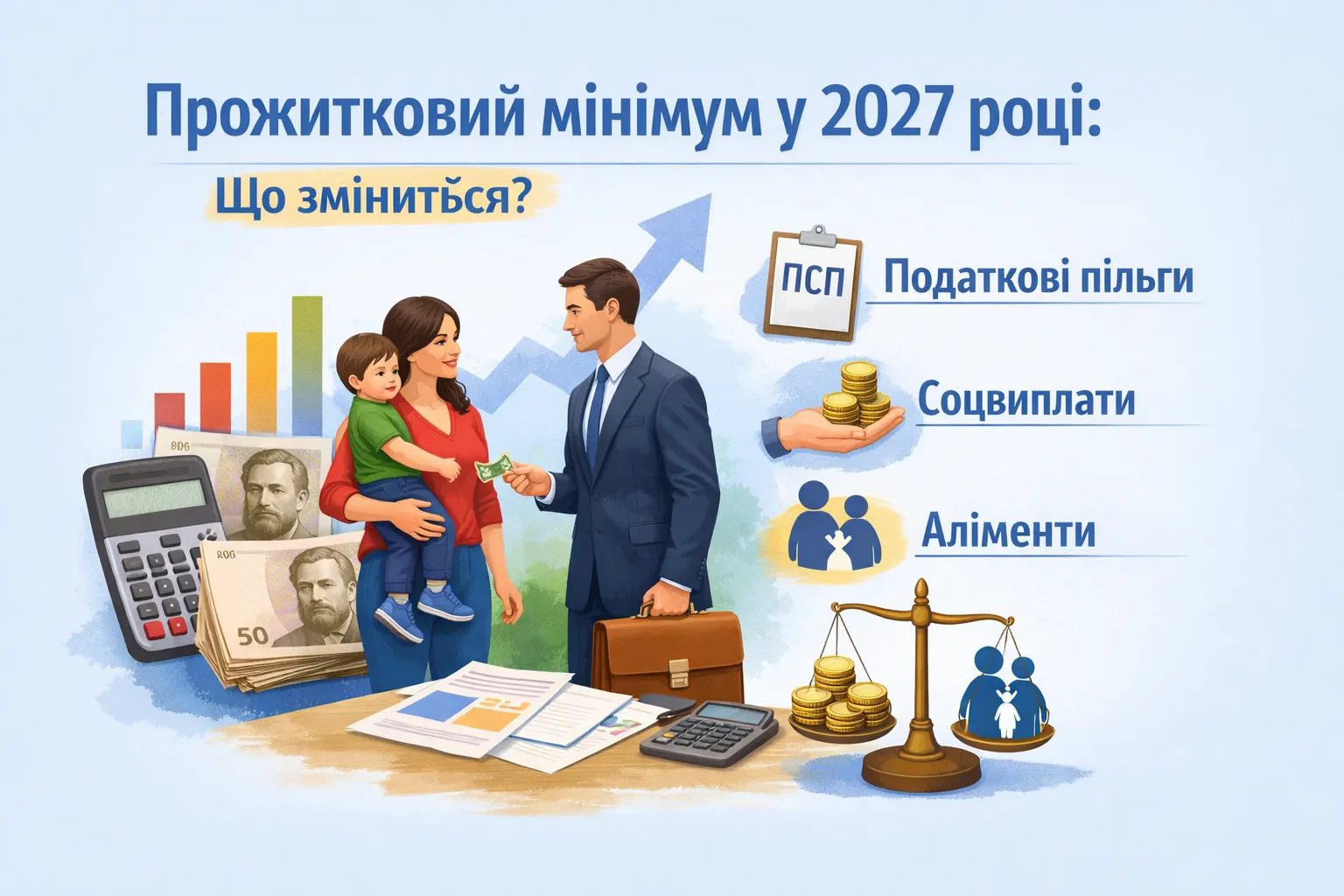 Прожитковий мінімум у 2027 році: як зміняться ПСП, допомога та аліменти
