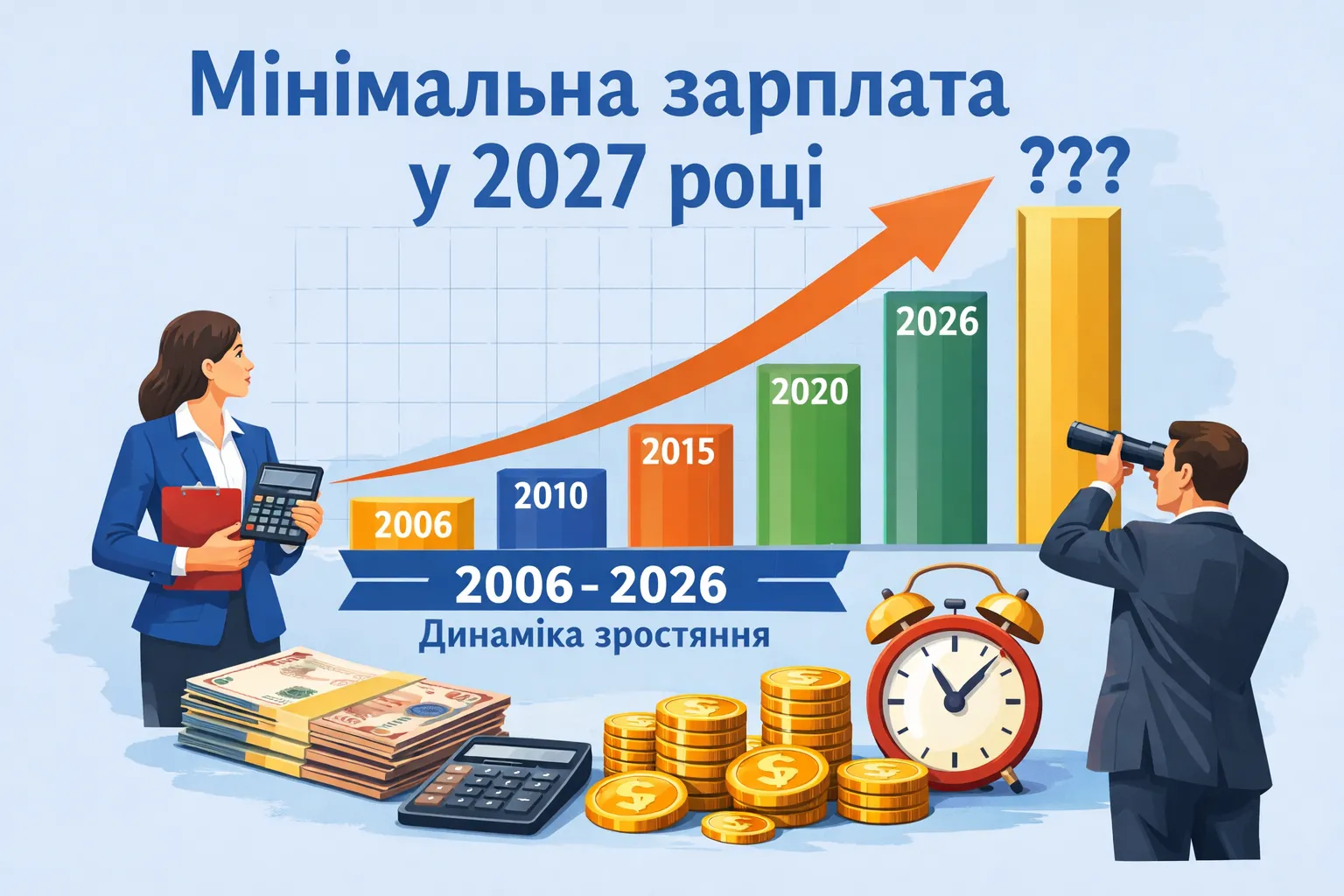 Розмір мінімальної зарплати у 2027 році (довідково 2006 - 2026) Розмір мінімальної зарплати у 2027 році (довідково 2006 - 2026)
