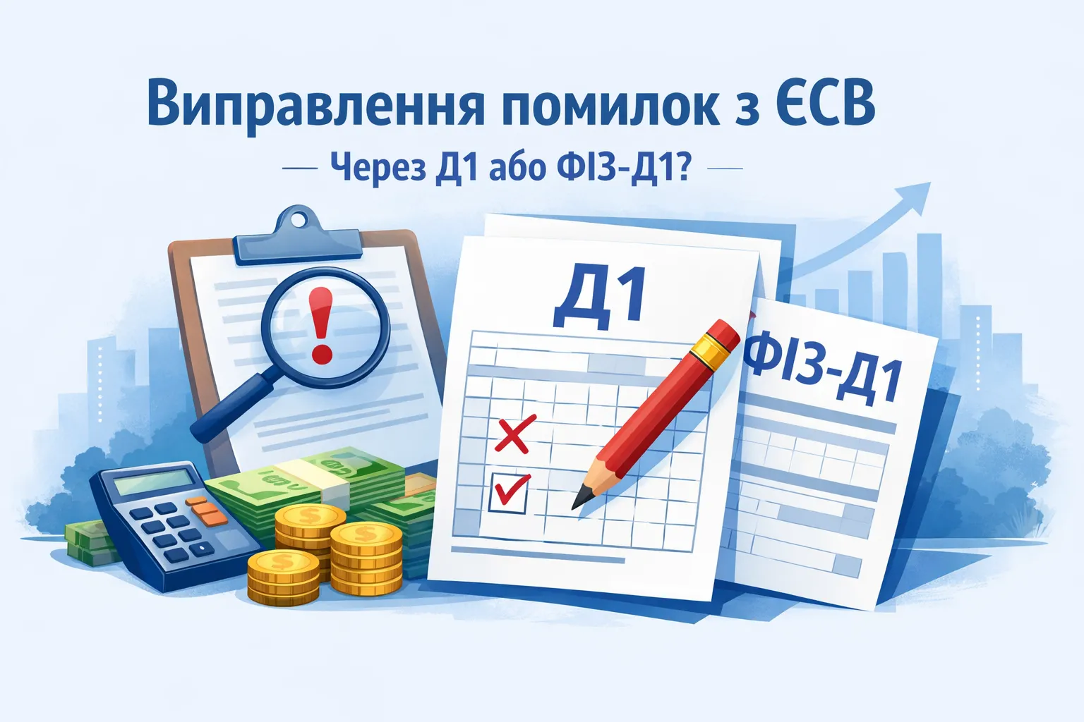 Помилка по ЄСВ у минулих періодах: чи можна виправити через Д1 / ФІЗ‑Д1?