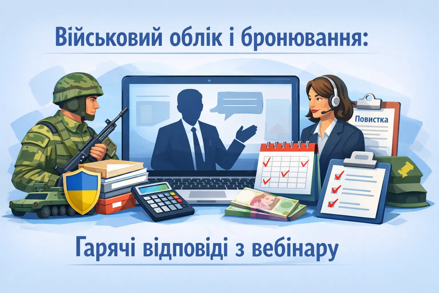 Військовий облік і бронювання: гарячі відповіді з вебінару Військовий облік і бронювання: гарячі відповіді з вебінару