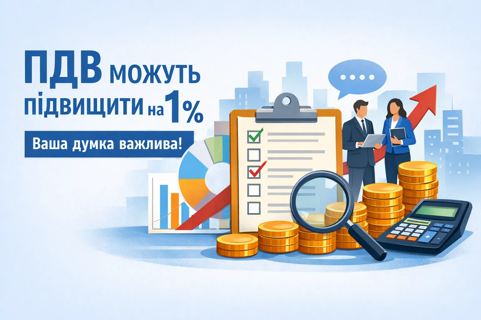 ПДВ можуть підвищити на 1%: бізнес запрошують висловити свою думку