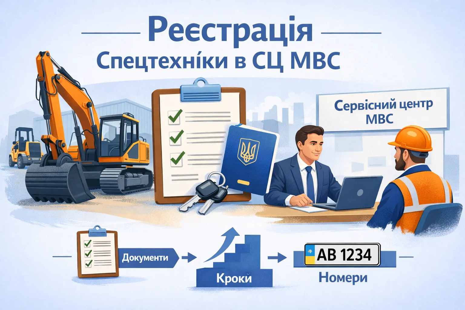 Спецтехніка на підприємстві: покроковий алгоритм реєстрації в сервісному центрі МВС?