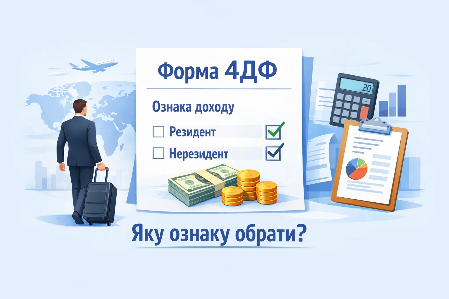 Виплата засновнику‑нерезиденту при виході: яку ознаку ставити в 4ДФ?