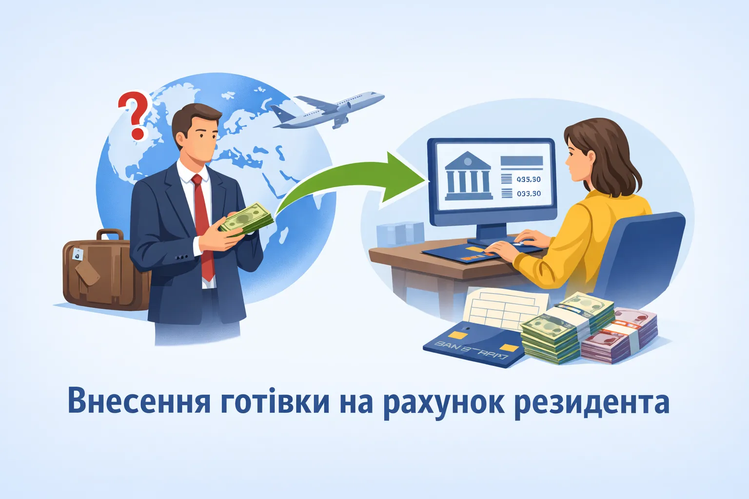 Нерезидент хоче розрахуватися готівкою: чи дозволено її внести на рахунок резидента?