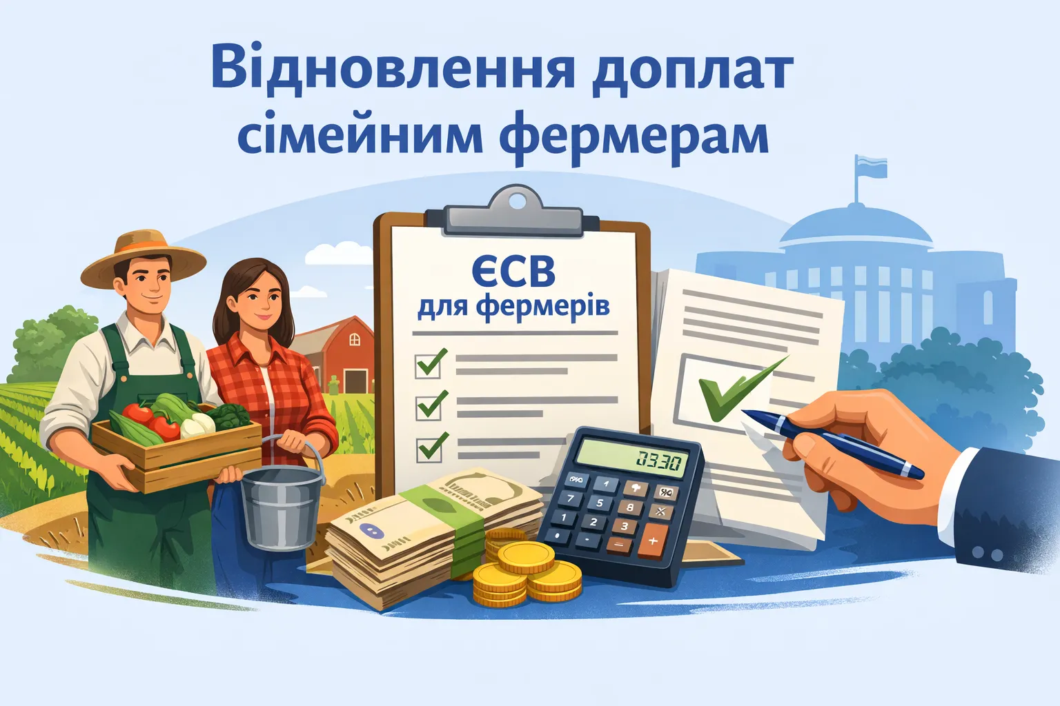 Відновлення доплати ЄСВ сімейним фермерам: уряд прописав процедуру Відновлення доплати ЄСВ сімейним фермерам: уряд прописав процедуру