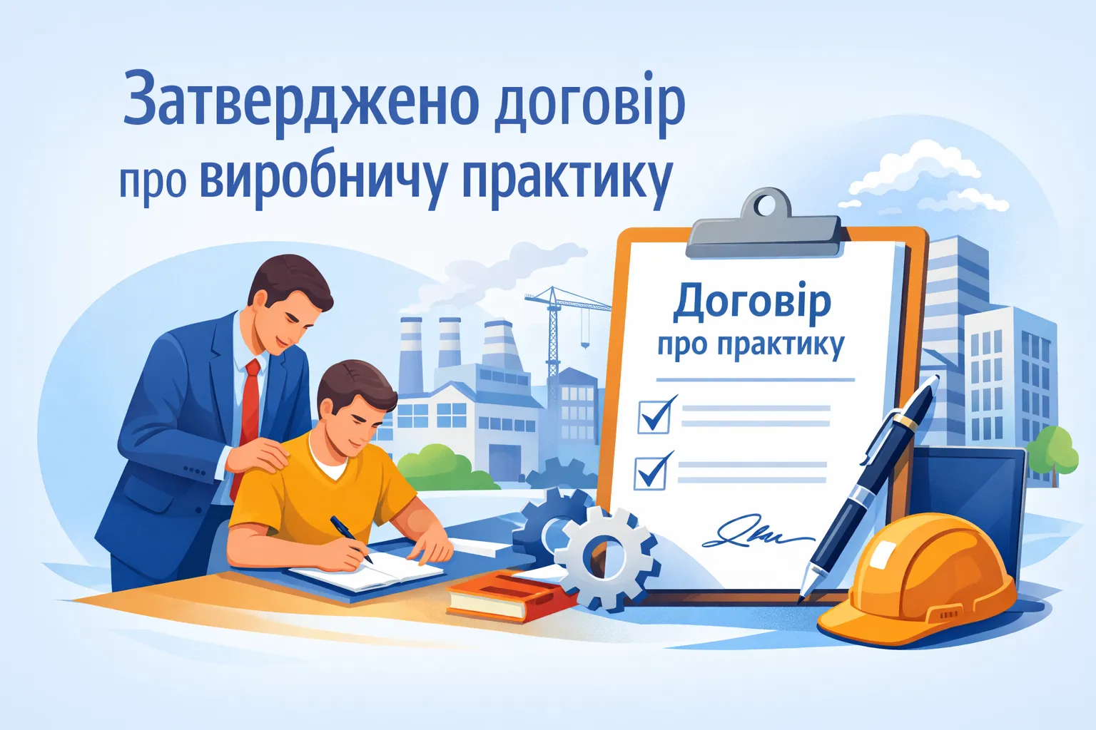 МОН затвердило форму договору про проходження виробничої практики на підприємстві