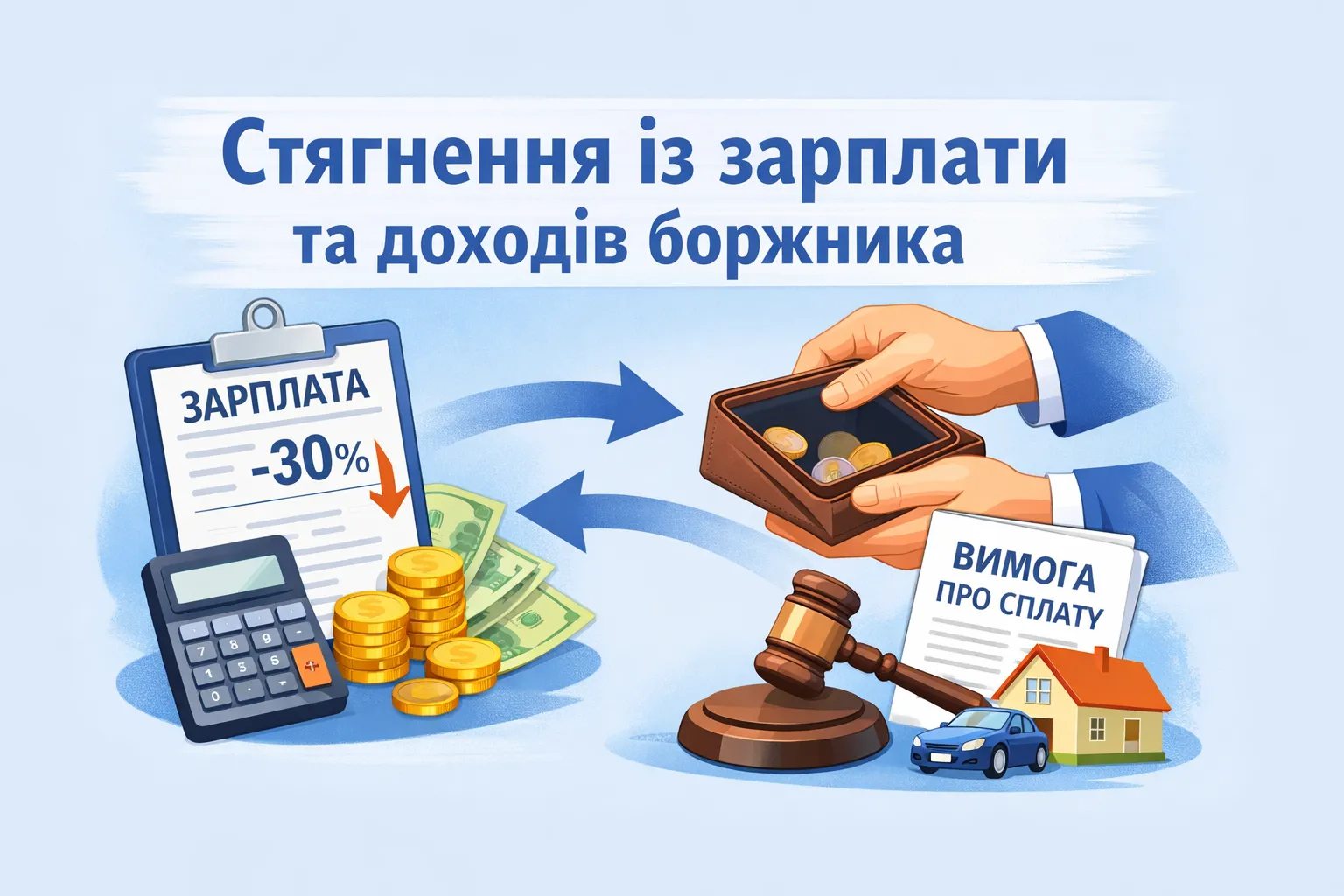 Звернення стягнення на заробітну плату та інші види доходу боржника Звернення стягнення на заробітну плату та інші види доходу боржника