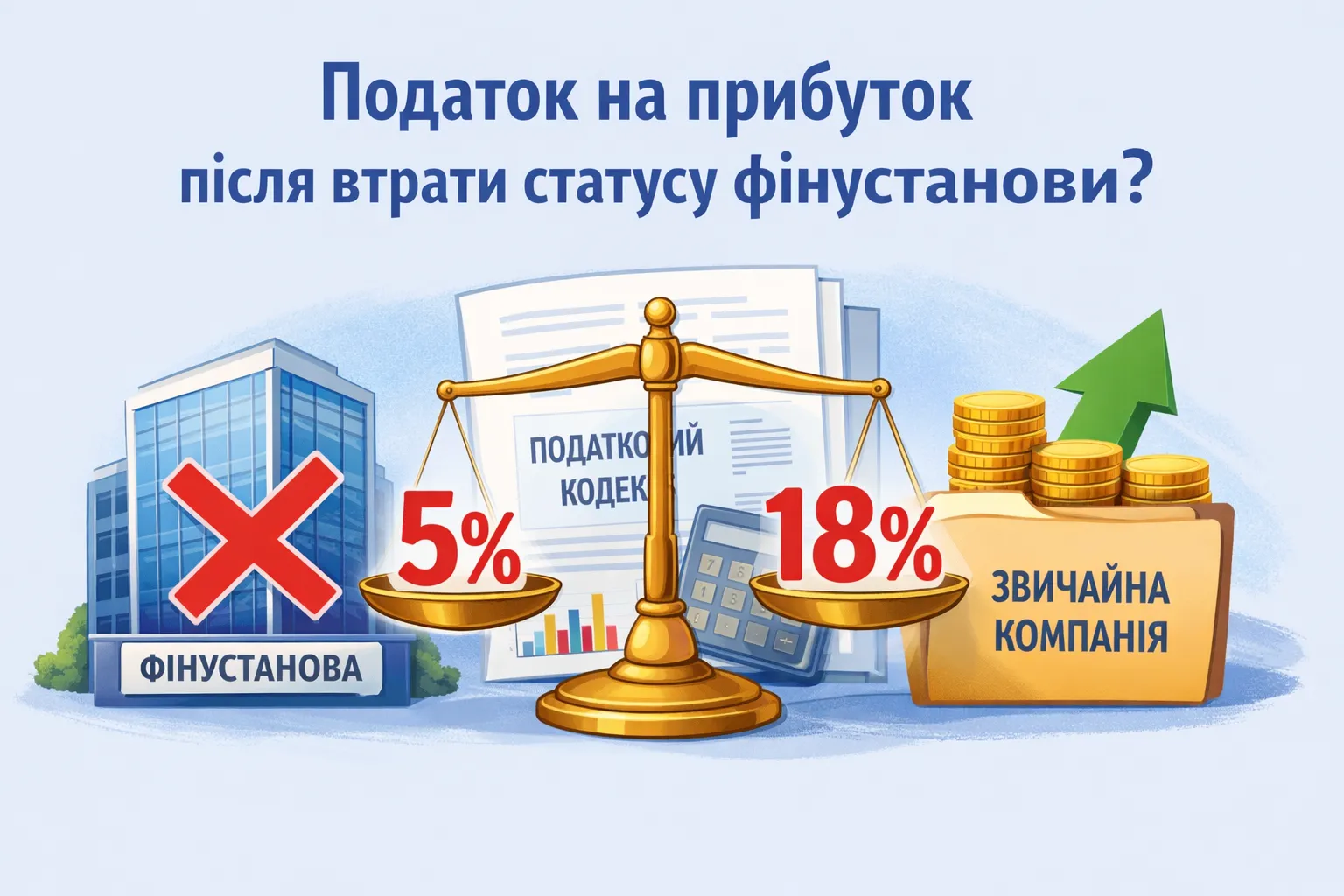 Втрата статусу фінустанови: яку ставку податку на прибуток застосовувати?