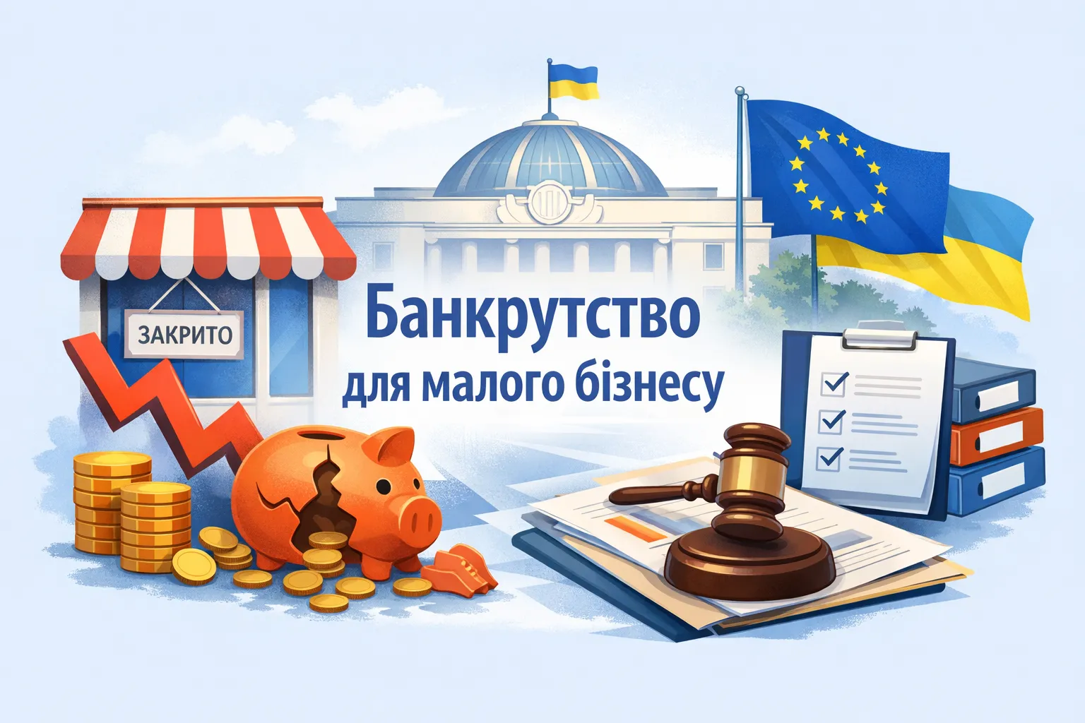 Банкрутство по‑європейськи для малого бізнесу: Рада підтримала законопроєкт