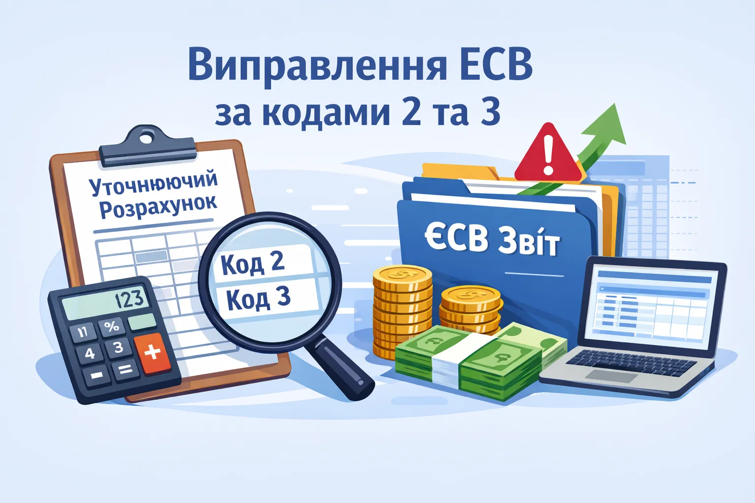 Як через «уточнюючий» Розрахунок ЮО виправити ЄСВ з кодами 2 і 3