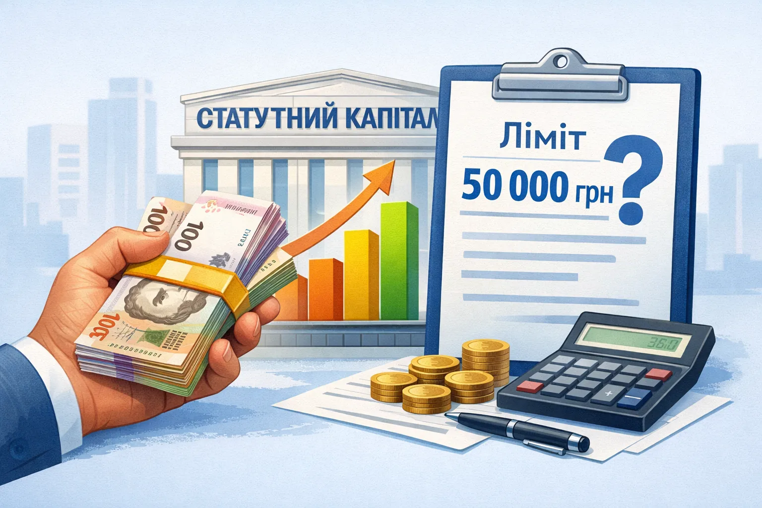 Внесок до статутного капіталу готівкою: чи діє ліміт 50 тис. грн?