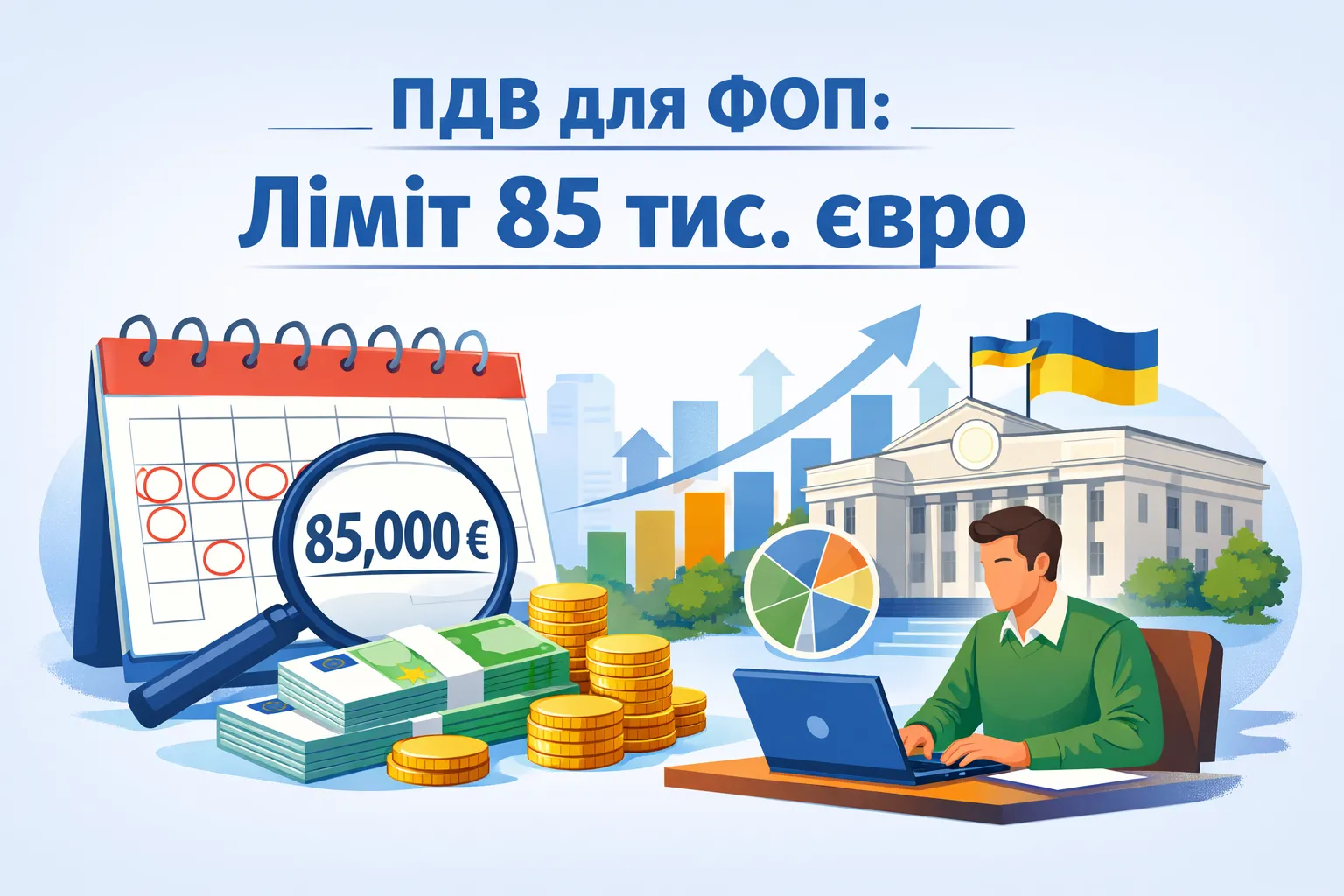 ПДВ для ФОП: у Мінфіні заявили про поріг у 85 тис. євро
