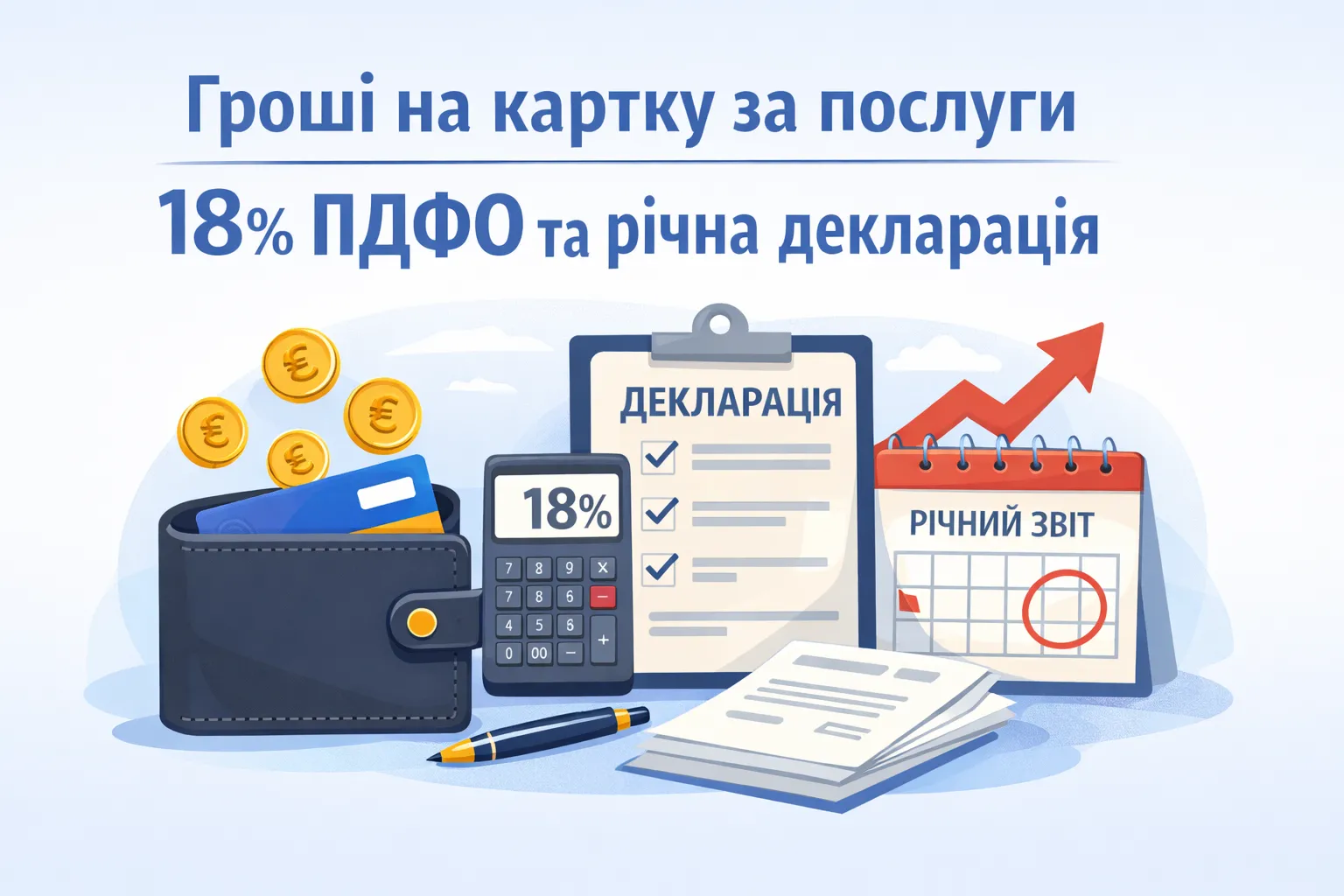 Отримали гроші «на картку» за послуги: чому це 18% ПДФО і річна декларація