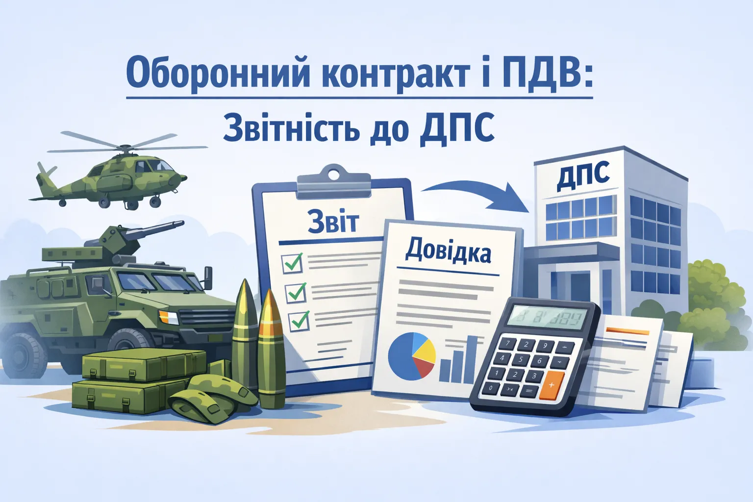 Оборонний контракт і ПДВ: як правильно надіслати ДПС довідку та місячний звіт?