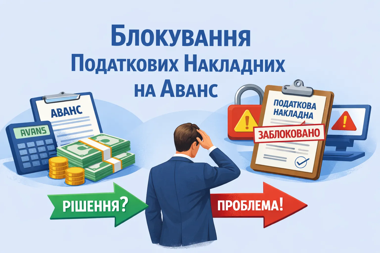 Що робити якщо податкова заблокувала накладні на аванс