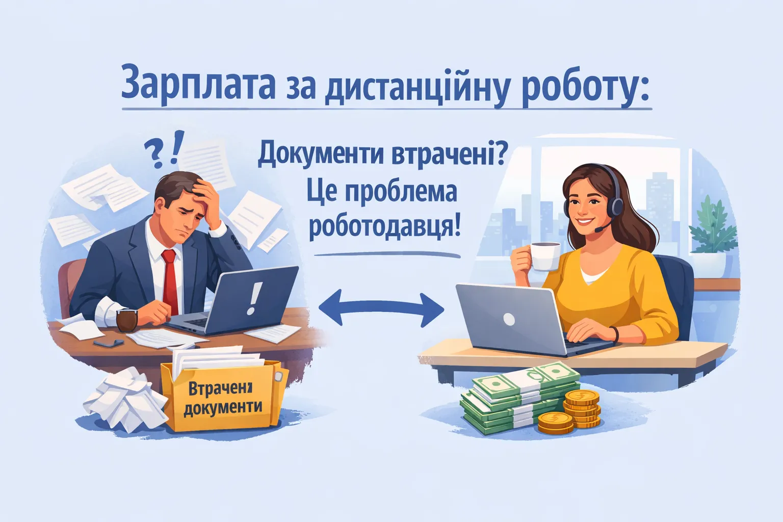 Зарплата за дистанційну роботу: якщо роботодавець втратив документи — це не проблема працівника