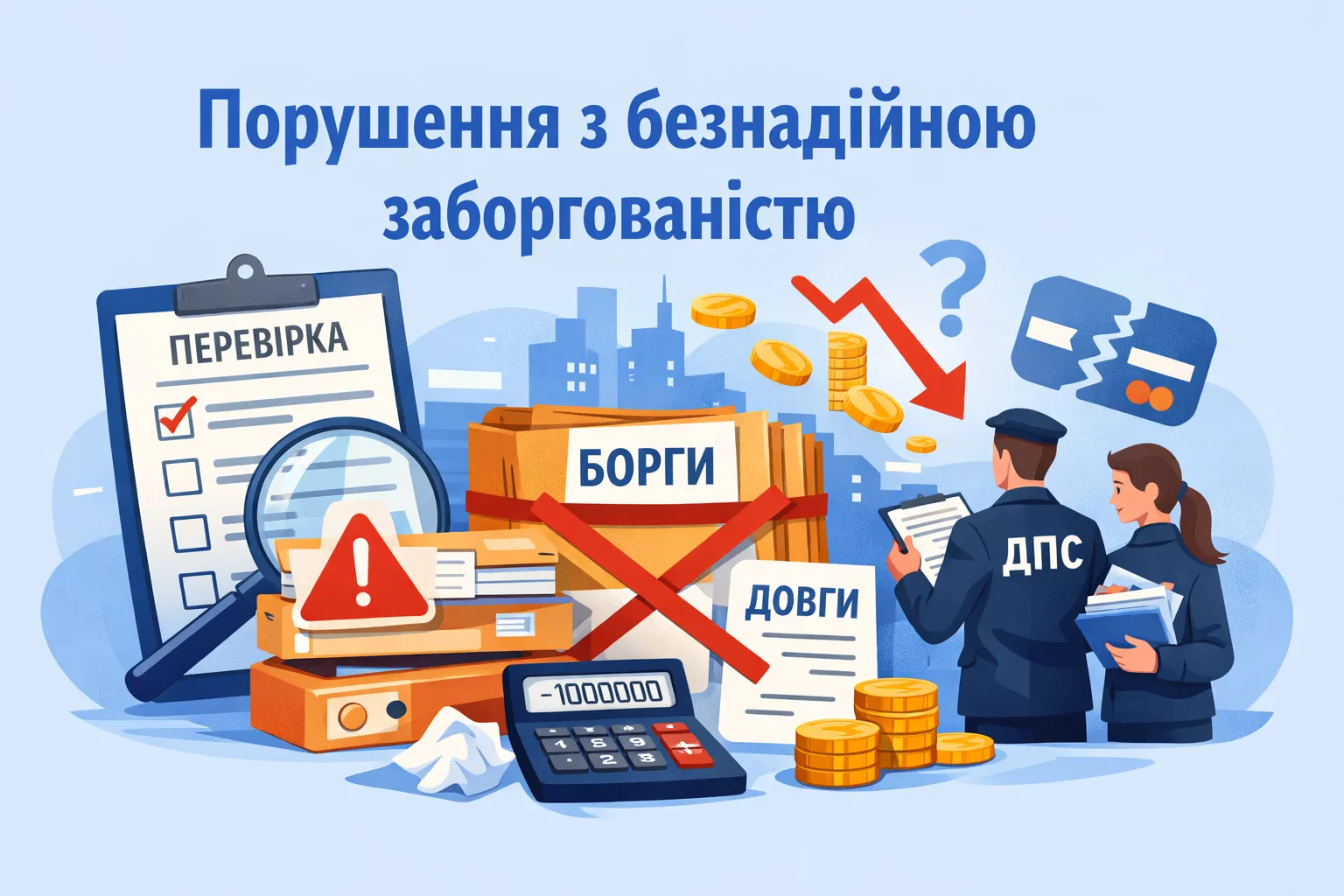 Безнадійна кредиторська заборгованість: ДПС назвала поширене порушення під час перевірок