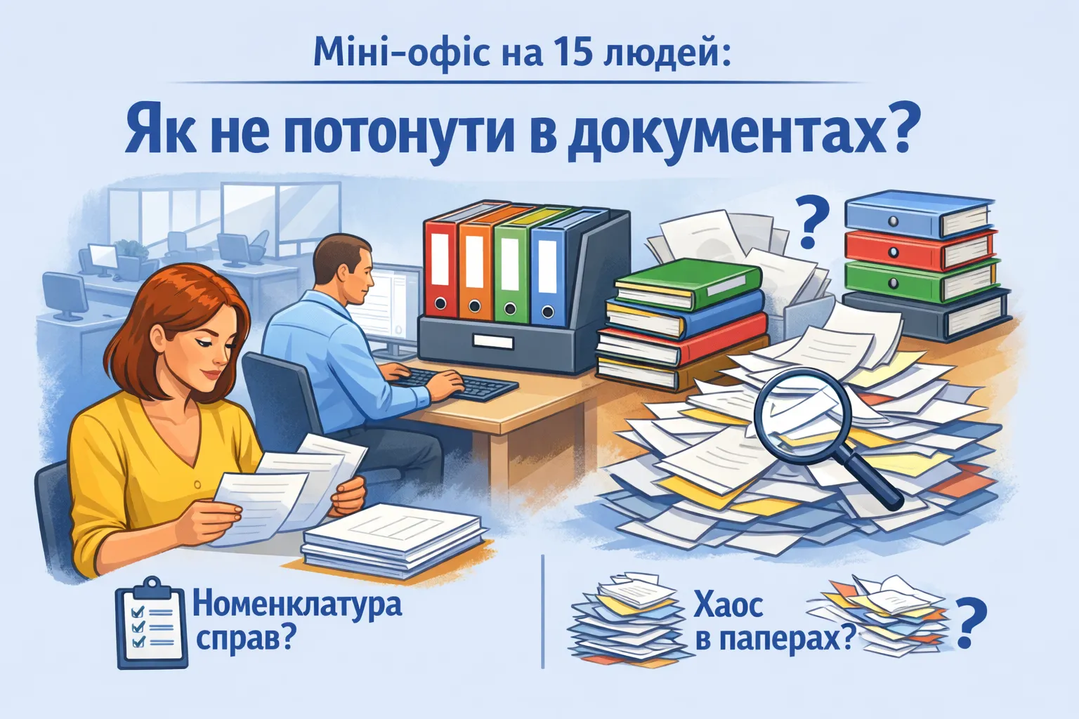  Міні-офіс на 15 людей: чи потрібна номенклатура справ і як не заплутатися в паперах?