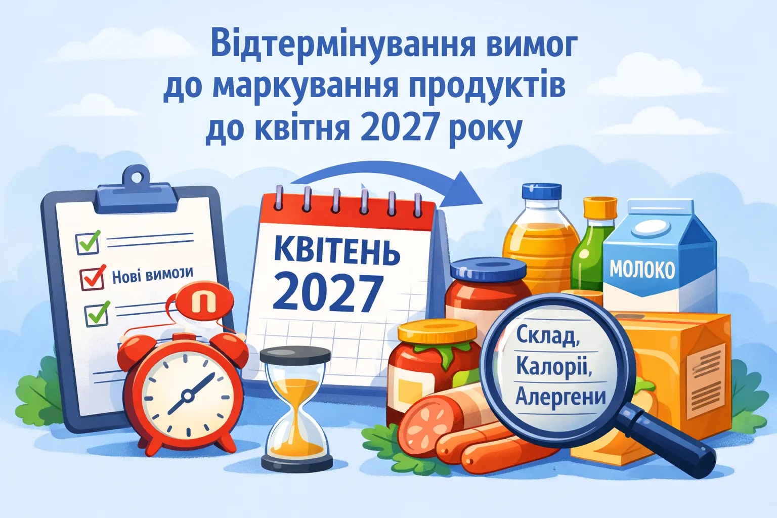 Уряд відтермінував повне застосування вимог до маркування продуктів до квітня 2027 року Джерело: https://censor.net/ua/n4025033