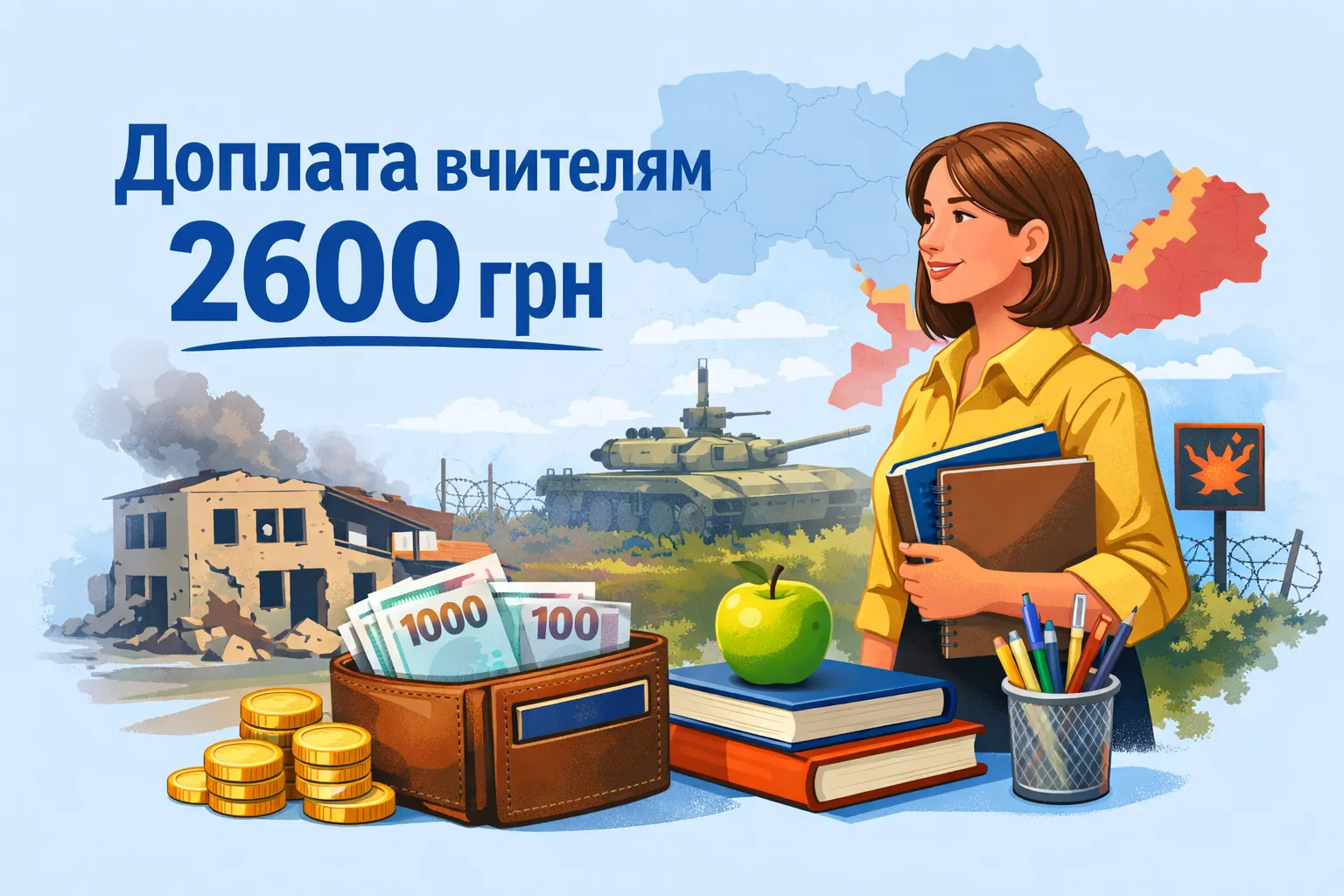 Вчителям на прифронтових територіях збережуть доплату 2600 грн