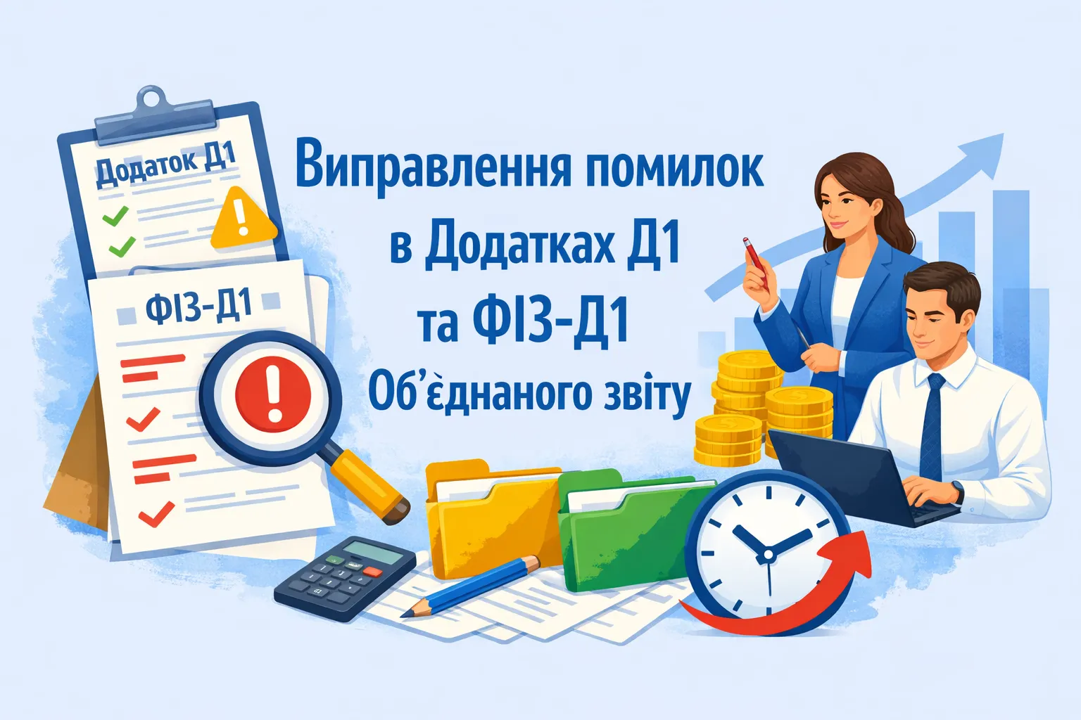 Виправляємо помилки в додатках Д1 та ФІЗ-Д1 Об’єднаного звіту
