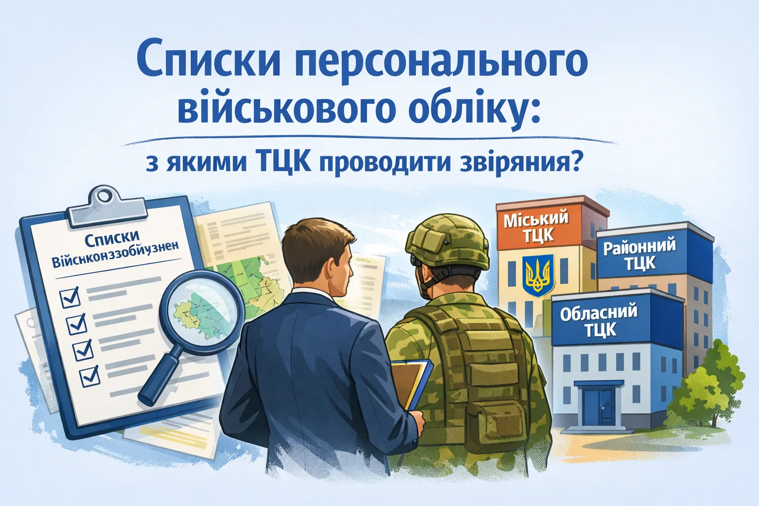 Списки персонального військового обліку: з якими ТЦК проводити звіряння?