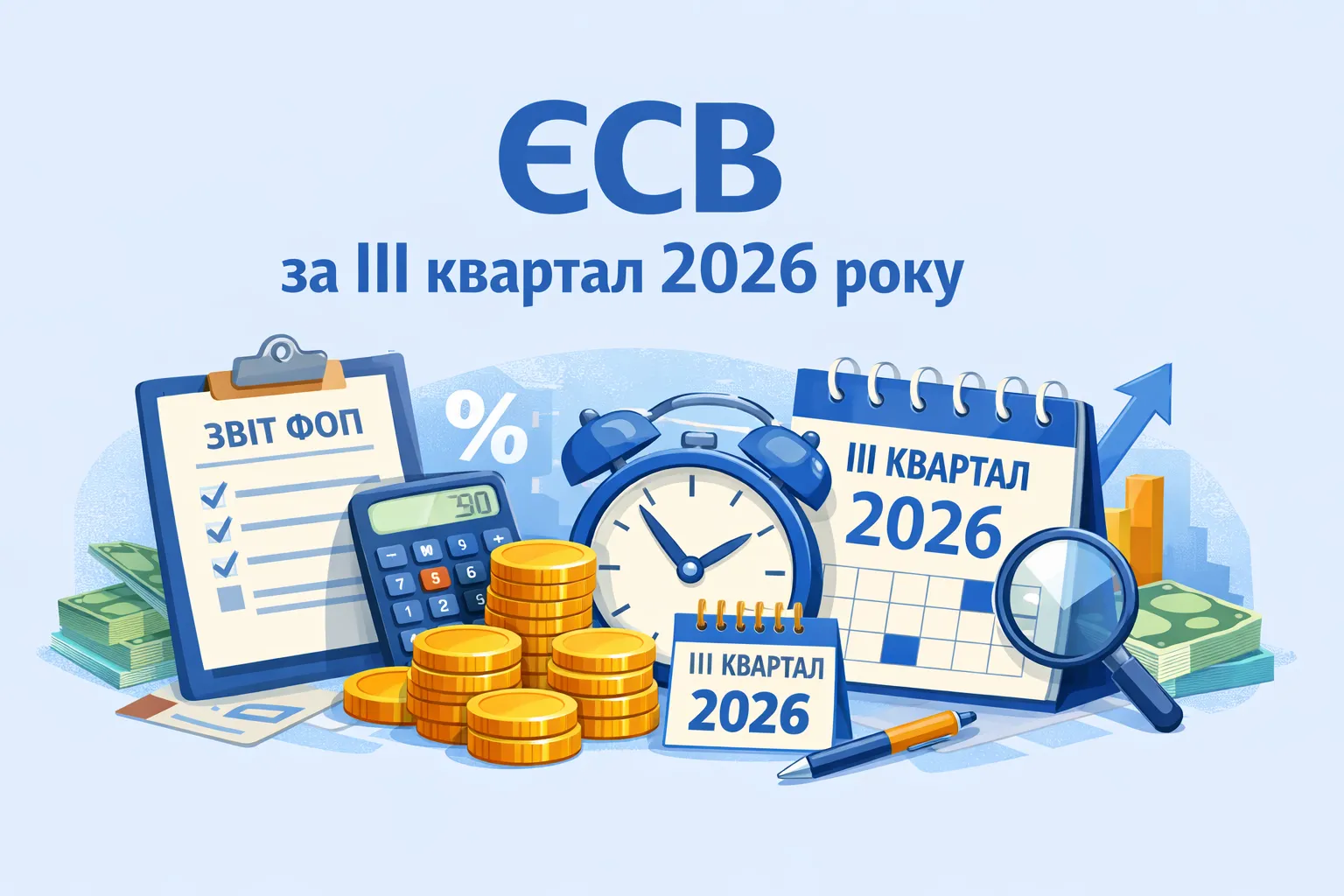 ЄСВ за ІІІ квартал 2026 року: скільки та коли платити ФОП ЄСВ за ІІІ квартал 2026 року: скільки та коли платити ФОП