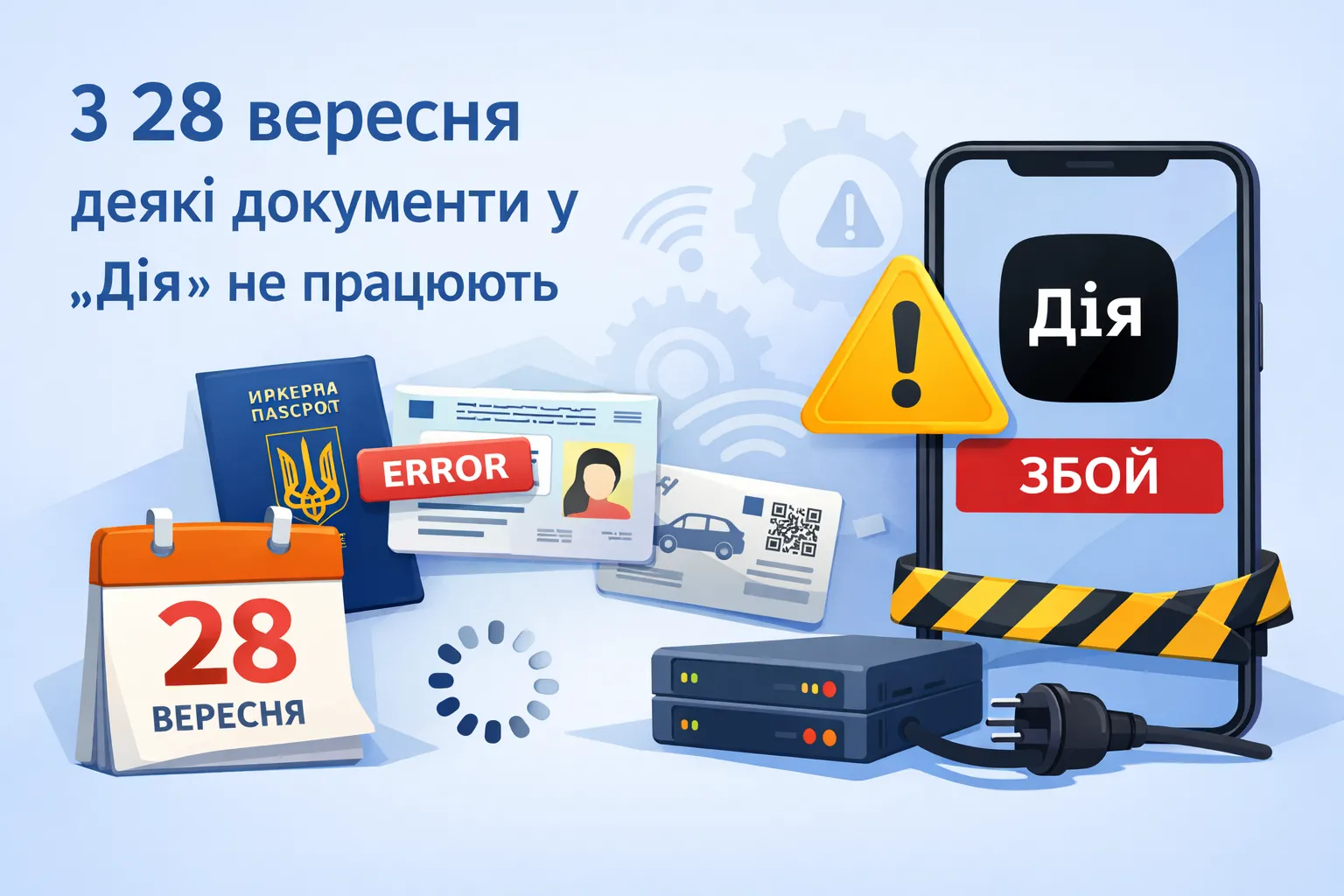 28 вересня деякі документи в Дія не працюють