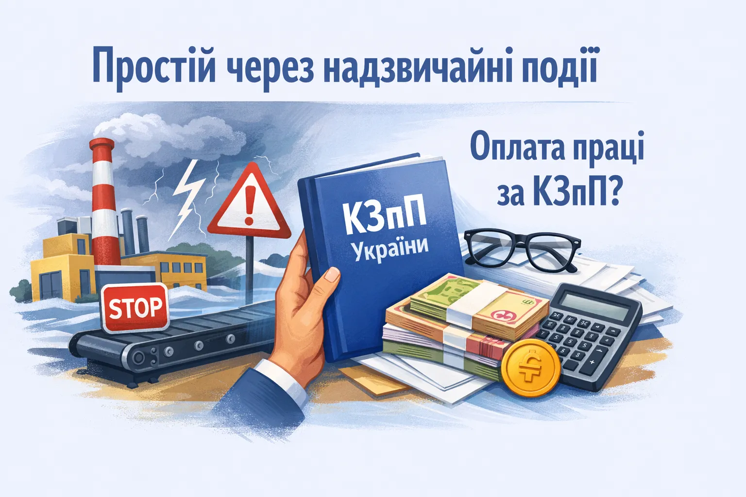 Простій через надзвичайні події: що каже КЗпП про оплату?