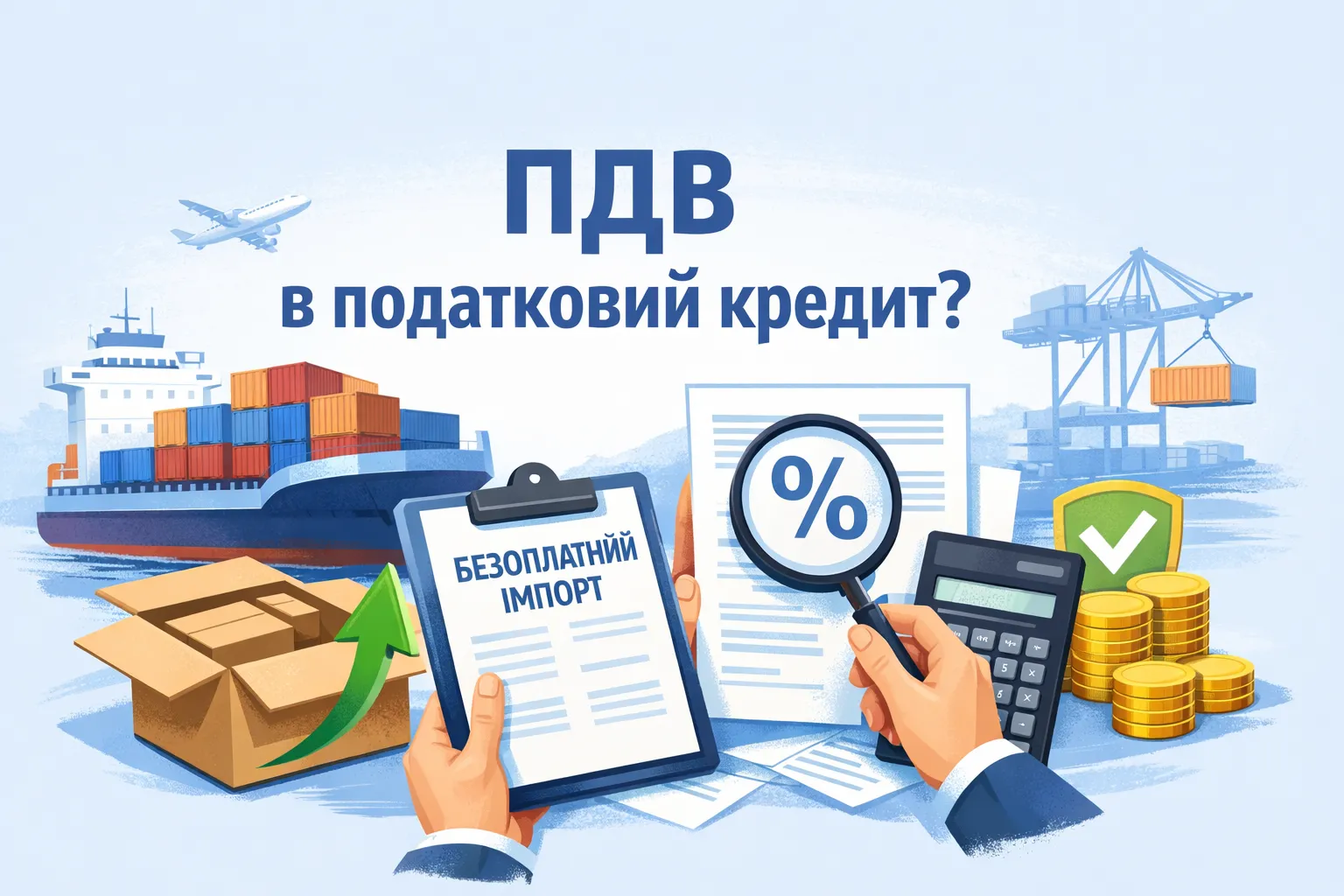 Безоплатний імпорт: чи можна взяти ПДВ у податковий кредит?
