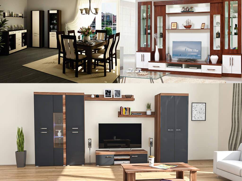 Меблеві стінки для вітальні