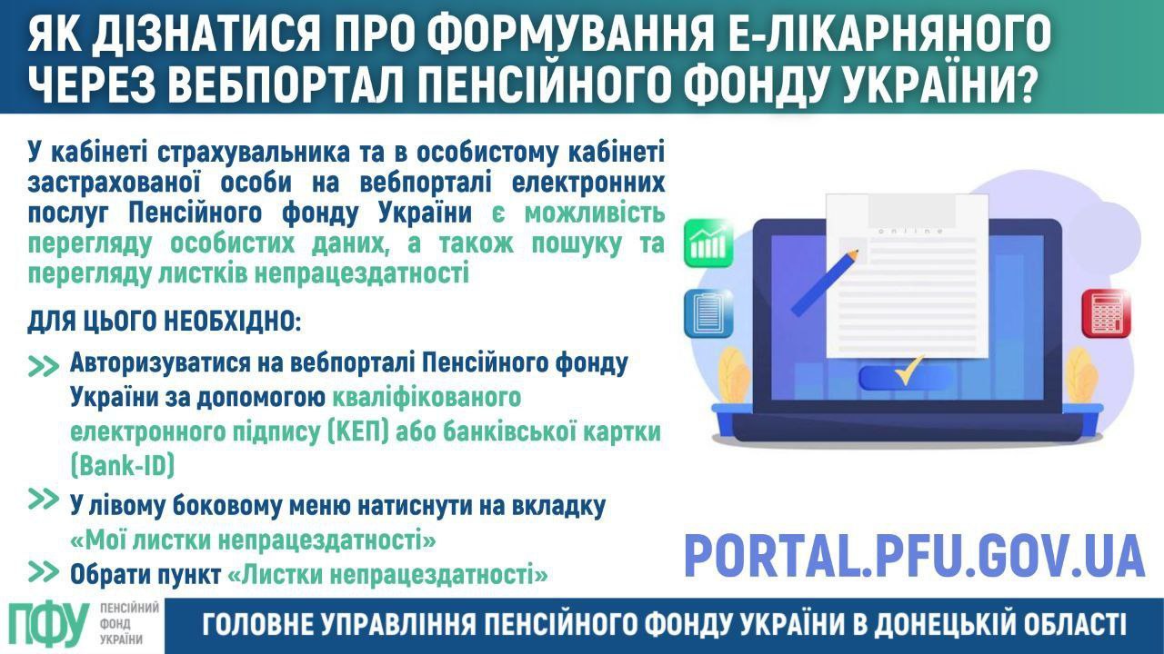 Як фізособі дізнатися про формування е-лікарняного через вебпортал ...