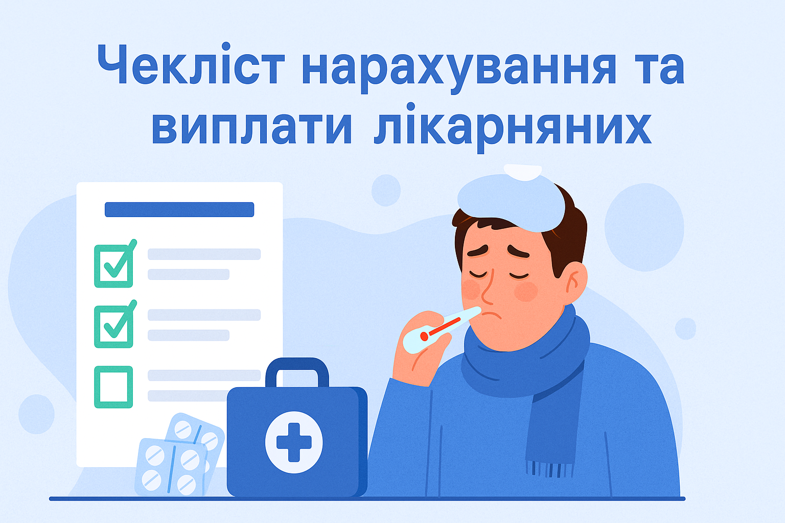 Чекліст нарахування та виплати лікарняних Чекліст нарахування та виплати лікарняних