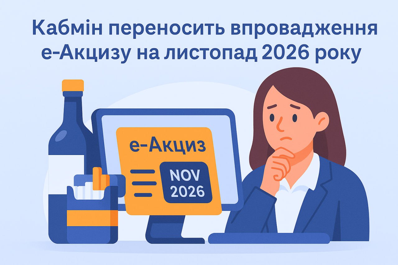 Кабмин переносит внедрение е-акциза на ноябрь 2026 года Кабмин переносит внедрение е-акциза на ноябрь 2026 года