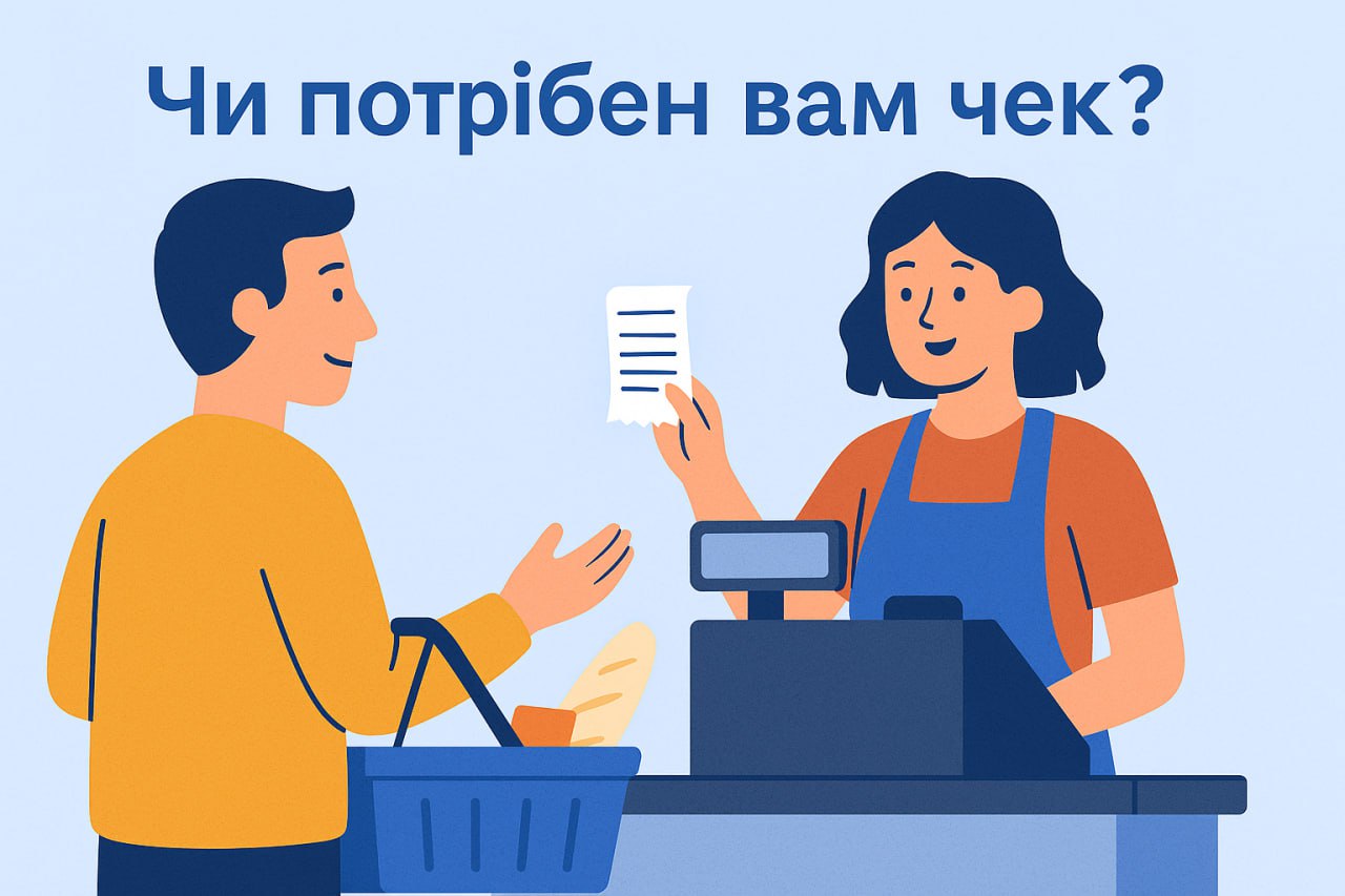 Чи потрібен вам чек? Чи потрібен вам чек?