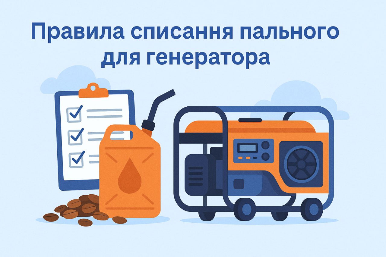 Правила списання пального для генератора
