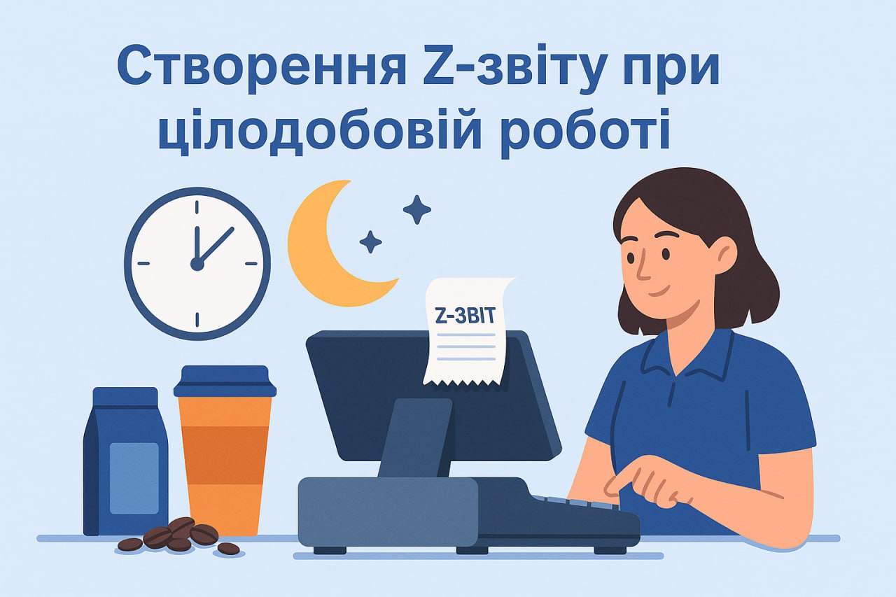 Создание Z-отчета при круглосуточной работе