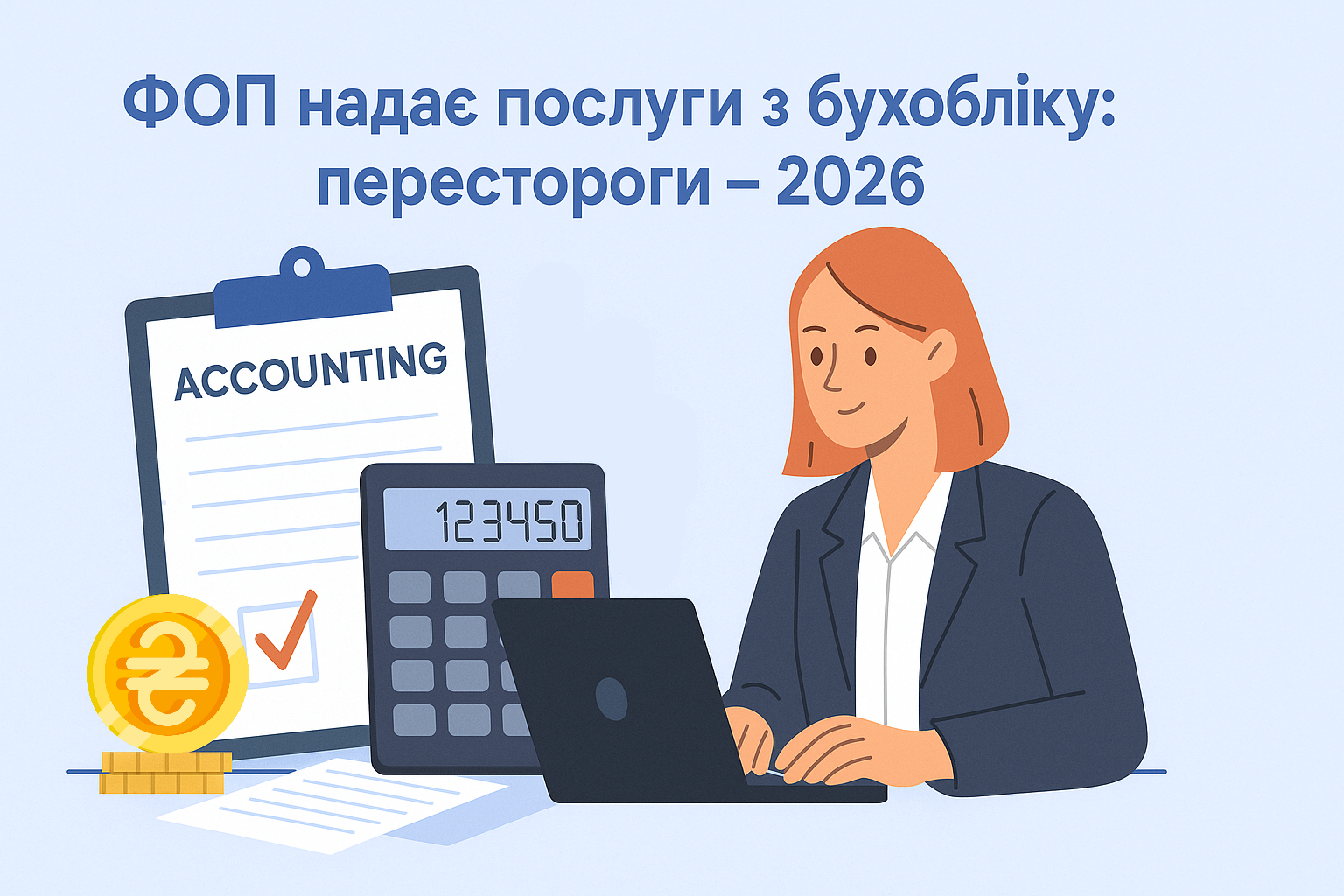 ФОП надає послуги з бухобліку: перестороги – 2026