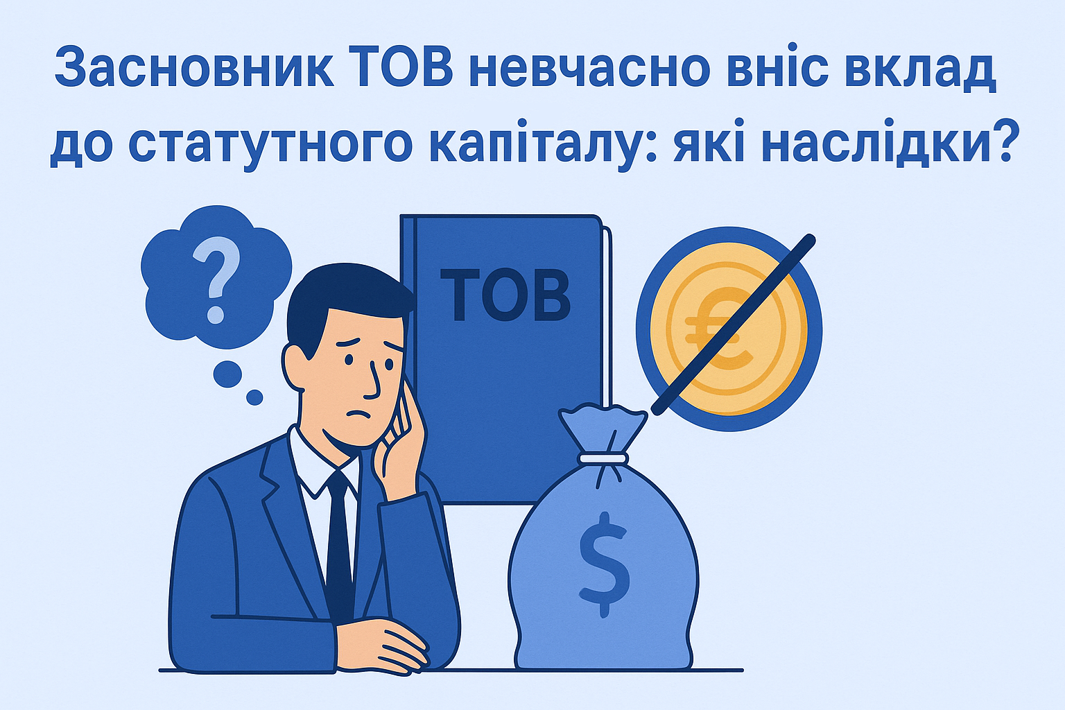 Засновник ТОВ невчасно вніс вклад до статутного капіталу: які наслідки?