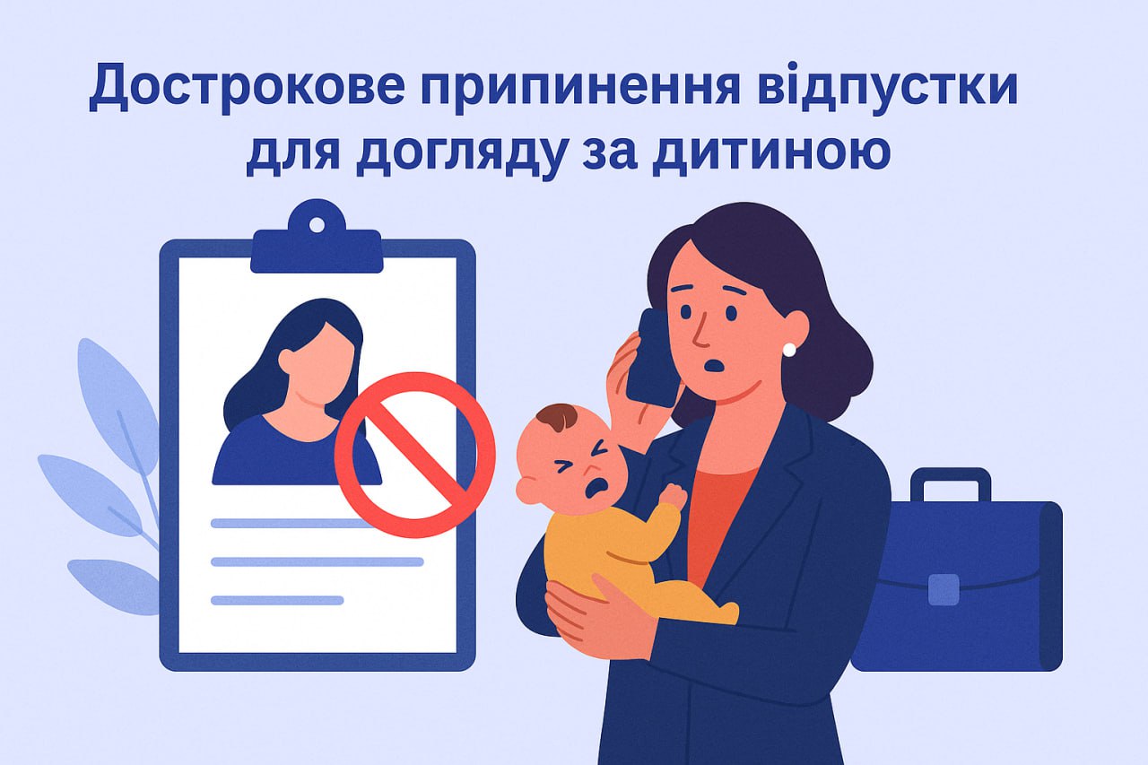 Досрочное прекращение отпуска по уходу за ребенком