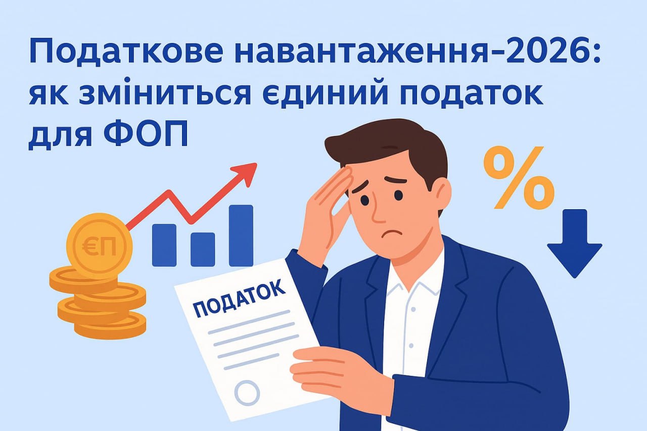 Податкове навантаження-2026: як зміниться єдиний податок для ФОП