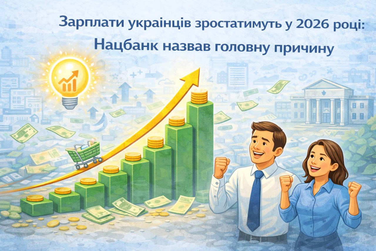 Зарплати українців зростатимуть у 2026 році: Нацбанк назвав головну причину