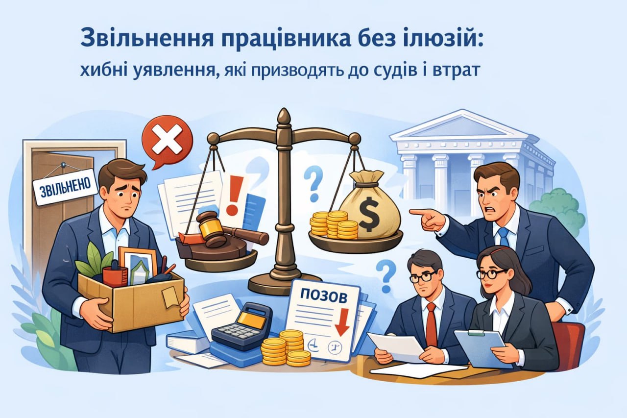 Звільнення працівника без ілюзій: хибні уявлення, які призводять до судів і втрат