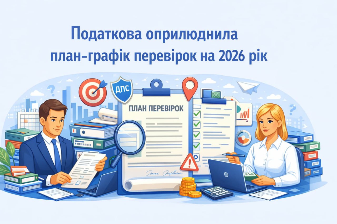 Податкова оприлюднила план-графік перевірок на 2026 рік