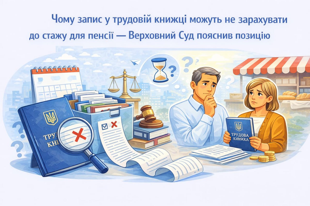 Чому запис у трудовій книжці можуть не зарахувати до стажу для пенсії 
