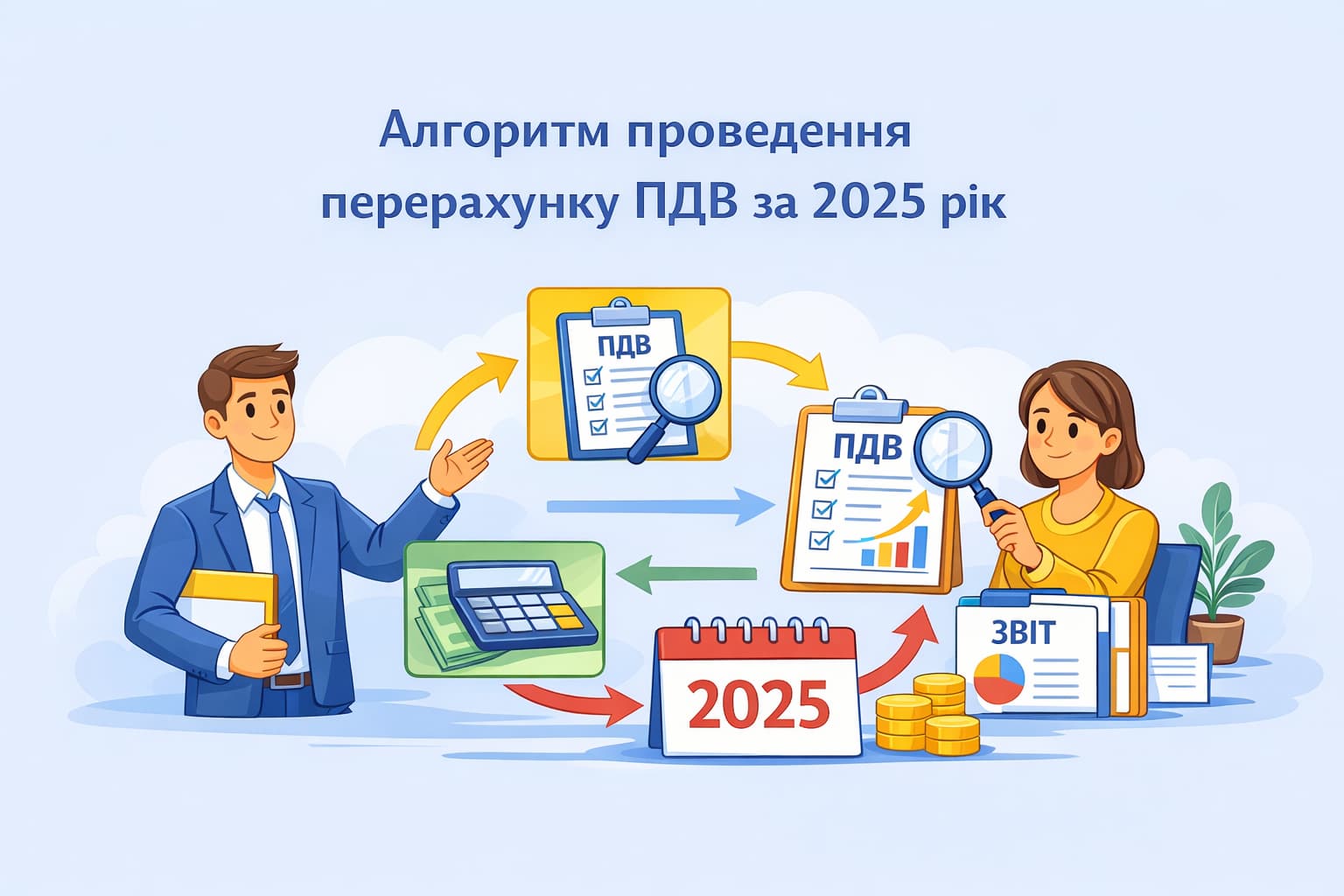 Алгоритм проведення перерахунку ПДВ за 2025 рік